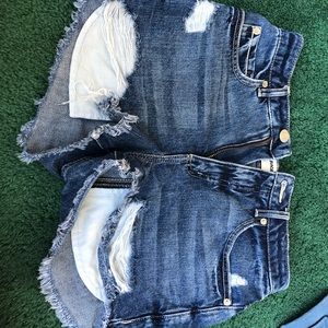 Garage jean shorts